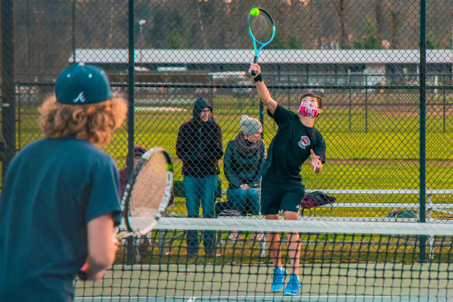 FILE PHOTO - Image from Centralia boys tennis match against Aberdeen on Feb. 10, 2021,